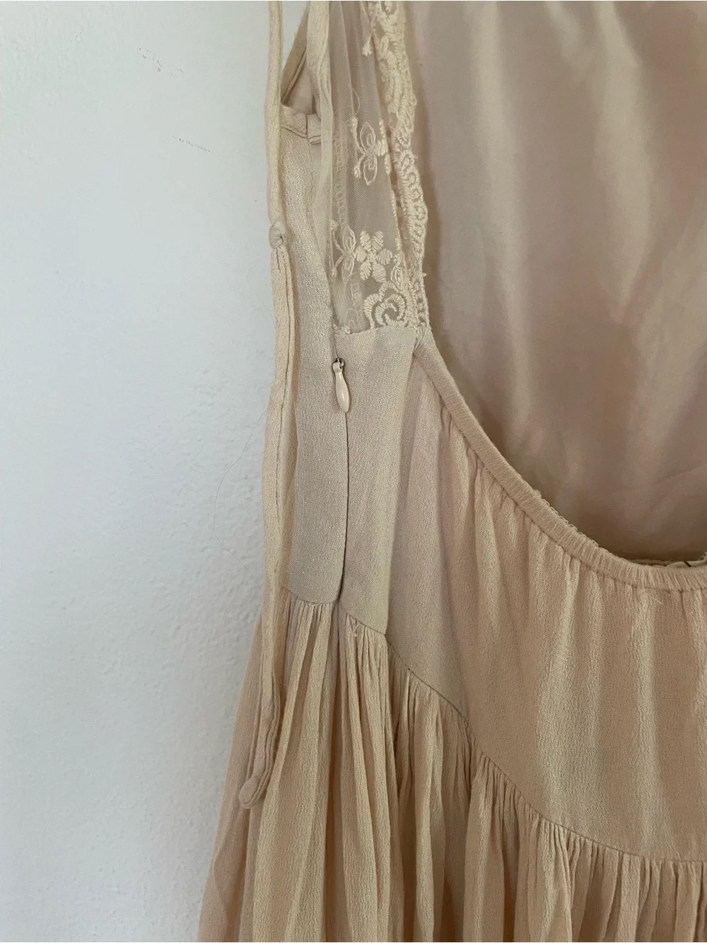 Girls' Lace Tiered Formal Dress in Cream